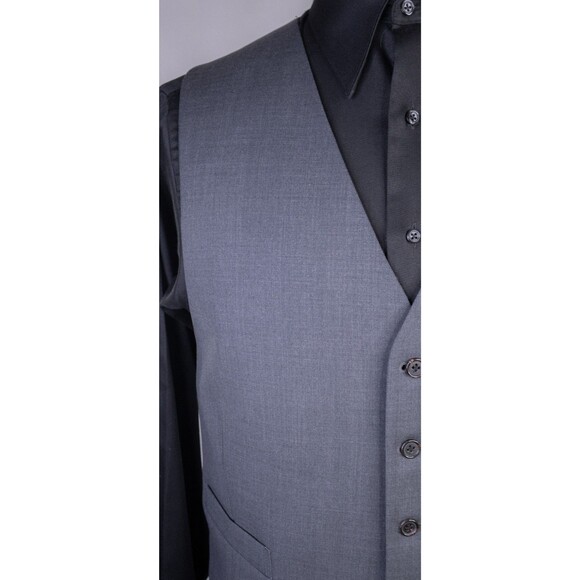 Ralph Lauren 2-Pcs Blazer / Vest Set Jacket Coat Solid Gray Sz 48R Two Button - Picture 5 of 16